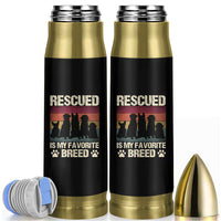 Rescued Is My Favorite Breed Bullet Tumbler Adopt A Shelter Pet Cat Dog Adoption Animal Rescue - Wonder Print Shop