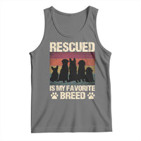 Rescued Is My Favorite Breed Tank Top Adopt A Shelter Pet Cat Dog Adoption Animal Rescue - Wonder Print Shop