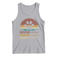 Rescue Dog Tank Top Retro Adopt Rescue Foster Animal Shelter Volunteer - Wonder Print Shop