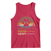 Rescue Dog Tank Top Retro Adopt Rescue Foster Animal Shelter Volunteer - Wonder Print Shop
