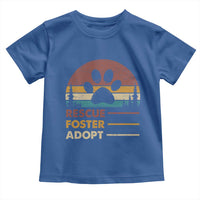 Rescue Dog Toddler T Shirt Retro Adopt Rescue Foster Animal Shelter Volunteer - Wonder Print Shop