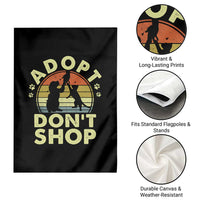 Adopt Dont Shop Garden Flag Vintage Retro Cat Dog Rescue Animal Lovers Shelter Volunteer - Wonder Print Shop