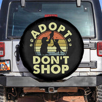 Adopt Dont Shop Spare Tire Cover Vintage Retro Cat Dog Rescue Animal Lovers Shelter Volunteer - Wonder Print Shop