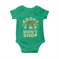 Adopt Dont Shop Baby Onesie Vintage Retro Cat Dog Rescue Animal Lovers Shelter Volunteer - Wonder Print Shop