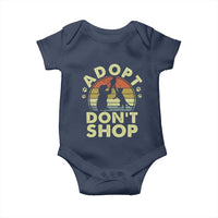 Adopt Dont Shop Baby Onesie Vintage Retro Cat Dog Rescue Animal Lovers Shelter Volunteer - Wonder Print Shop