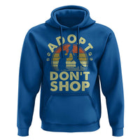Adopt Dont Shop Hoodie Vintage Retro Cat Dog Rescue Animal Lovers Shelter Volunteer - Wonder Print Shop