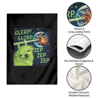 Funny Alien Dog Meme Garden Flag Glorp Zep Sci-Fi Humor Chihuahua - Wonder Print Shop