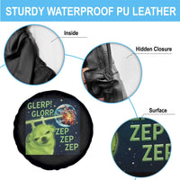 Funny Alien Dog Meme Spare Tire Cover Glorp Zep Sci-Fi Humor Chihuahua - Wonder Print Shop