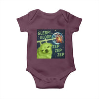 Funny Alien Dog Meme Baby Onesie Glorp Zep Sci-Fi Humor Chihuahua - Wonder Print Shop