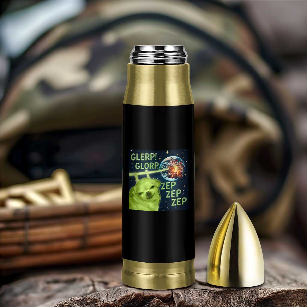 Funny Alien Dog Meme Bullet Tumbler Glorp Zep Sci-Fi Humor Chihuahua - Wonder Print Shop