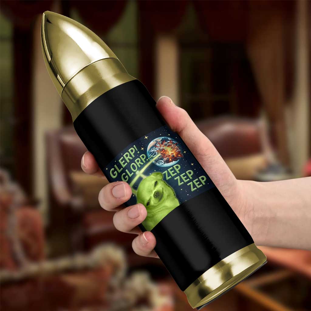 Funny Alien Dog Meme Bullet Tumbler Glorp Zep Sci-Fi Humor Chihuahua - Wonder Print Shop