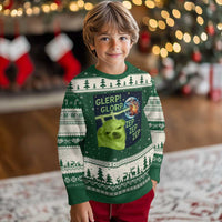 Funny Alien Dog Meme Ugly Christmas Sweater Glorp Zep Sci-Fi Humor Chihuahua - Wonder Print Shop