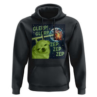 Funny Alien Dog Meme Hoodie Glorp Zep Sci-Fi Humor Chihuahua - Wonder Print Shop
