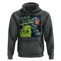 Funny Alien Dog Meme Hoodie Glorp Zep Sci-Fi Humor Chihuahua - Wonder Print Shop