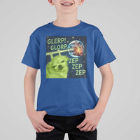 Funny Alien Dog Meme T Shirt For Kid Glorp Zep Sci-Fi Humor Chihuahua - Wonder Print Shop
