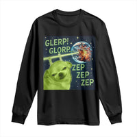 Funny Alien Dog Meme Long Sleeve Shirt Glorp Zep Sci-Fi Humor Chihuahua - Wonder Print Shop