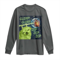 Funny Alien Dog Meme Long Sleeve Shirt Glorp Zep Sci-Fi Humor Chihuahua - Wonder Print Shop