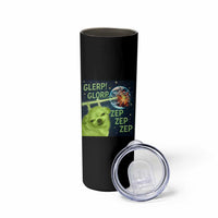 Funny Alien Dog Meme Skinny Tumbler Glorp Zep Sci-Fi Humor Chihuahua - Wonder Print Shop