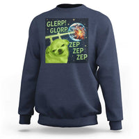 Funny Alien Dog Meme Sweatshirt Glorp Zep Sci-Fi Humor Chihuahua - Wonder Print Shop
