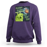 Funny Alien Dog Meme Sweatshirt Glorp Zep Sci-Fi Humor Chihuahua - Wonder Print Shop