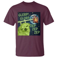 Funny Alien Dog Meme T Shirt Glorp Zep Sci-Fi Humor Chihuahua - Wonder Print Shop