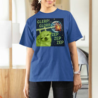 Funny Alien Dog Meme T Shirt For Women Glorp Zep Sci-Fi Humor Chihuahua - Wonder Print Shop
