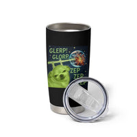 Funny Alien Dog Meme Tumbler Cup Glorp Zep Sci-Fi Humor Chihuahua - Wonder Print Shop