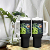 Funny Alien Dog Meme Tumbler With Handle Glorp Zep Sci-Fi Humor Chihuahua - Wonder Print Shop