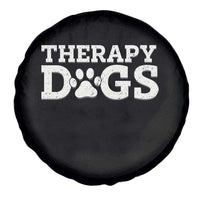Therapy Dog Spare Tire Cover Classic Retro Varsity Vintage Pet Partners - Wonder Print Shop