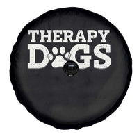 Therapy Dog Spare Tire Cover Classic Retro Varsity Vintage Pet Partners - Wonder Print Shop