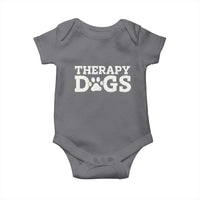 Therapy Dog Baby Onesie Classic Retro Varsity Vintage Pet Partners - Wonder Print Shop