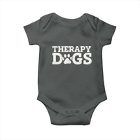 Therapy Dog Baby Onesie Classic Retro Varsity Vintage Pet Partners - Wonder Print Shop
