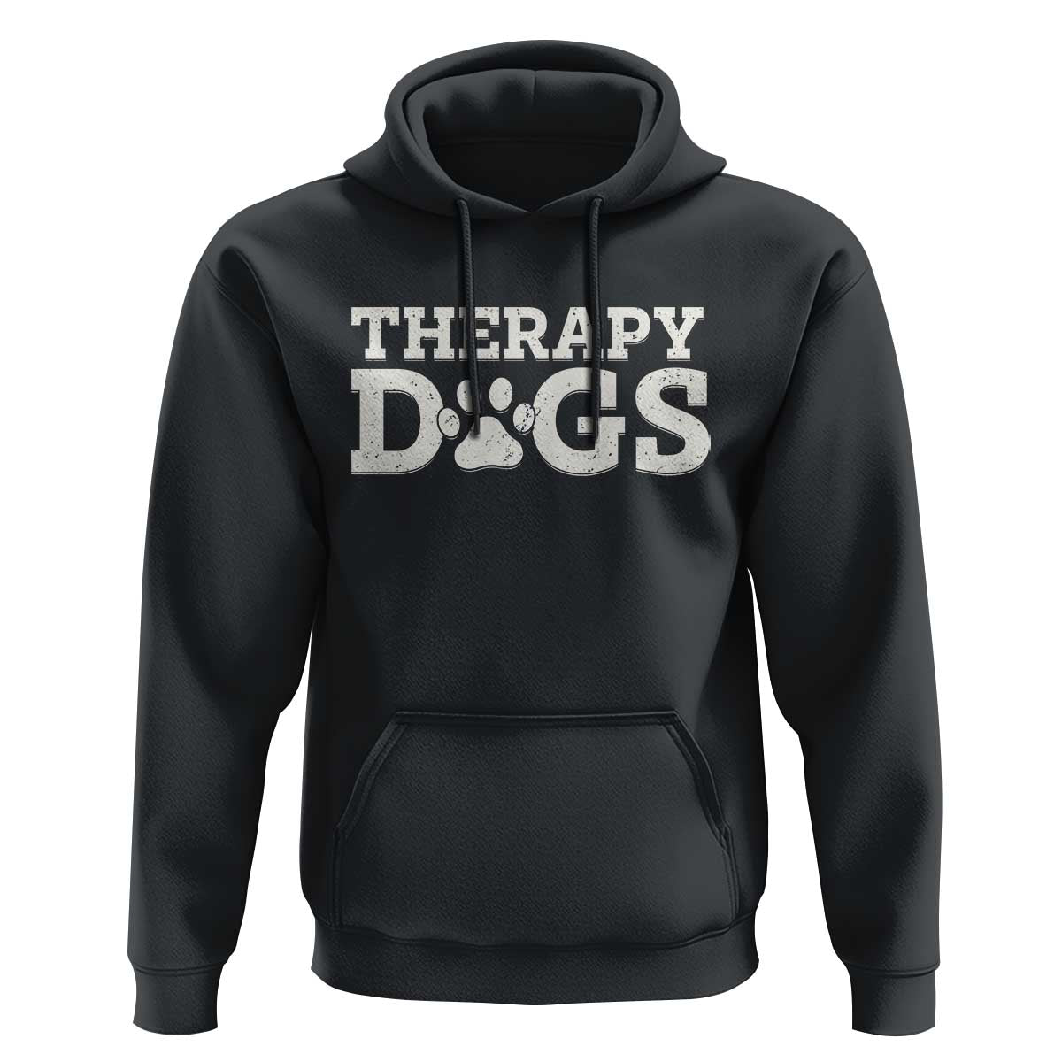 Therapy Dog Hoodie Classic Retro Varsity Vintage Pet Partners - Wonder Print Shop