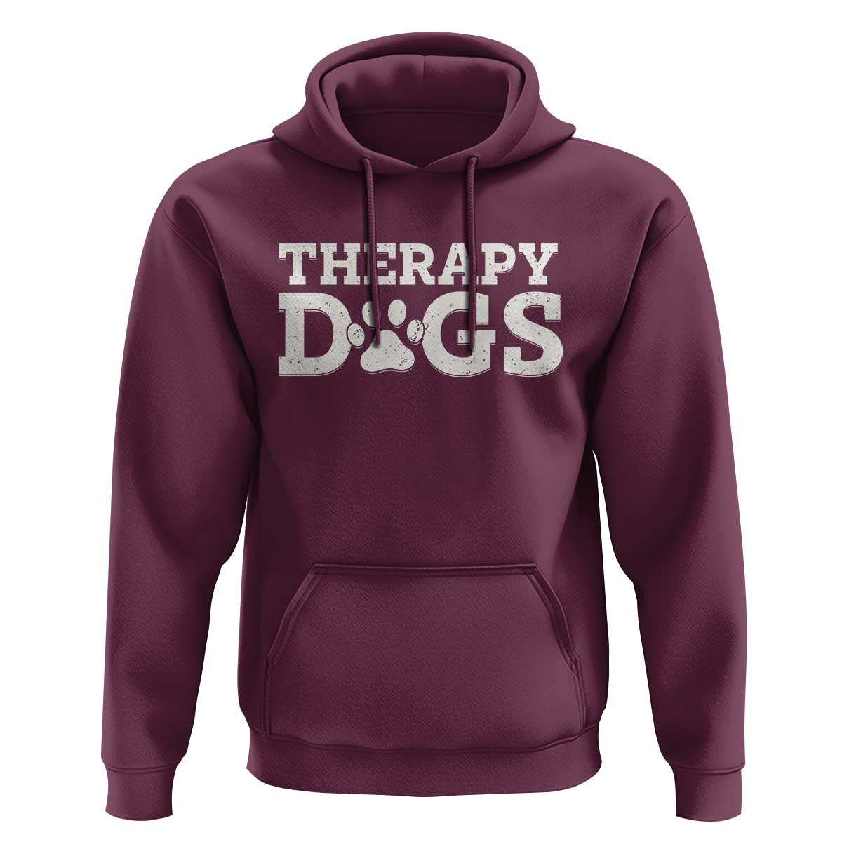 Therapy Dog Hoodie Classic Retro Varsity Vintage Pet Partners - Wonder Print Shop