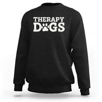 Therapy Dog Sweatshirt Classic Retro Varsity Vintage Pet Partners - Wonder Print Shop