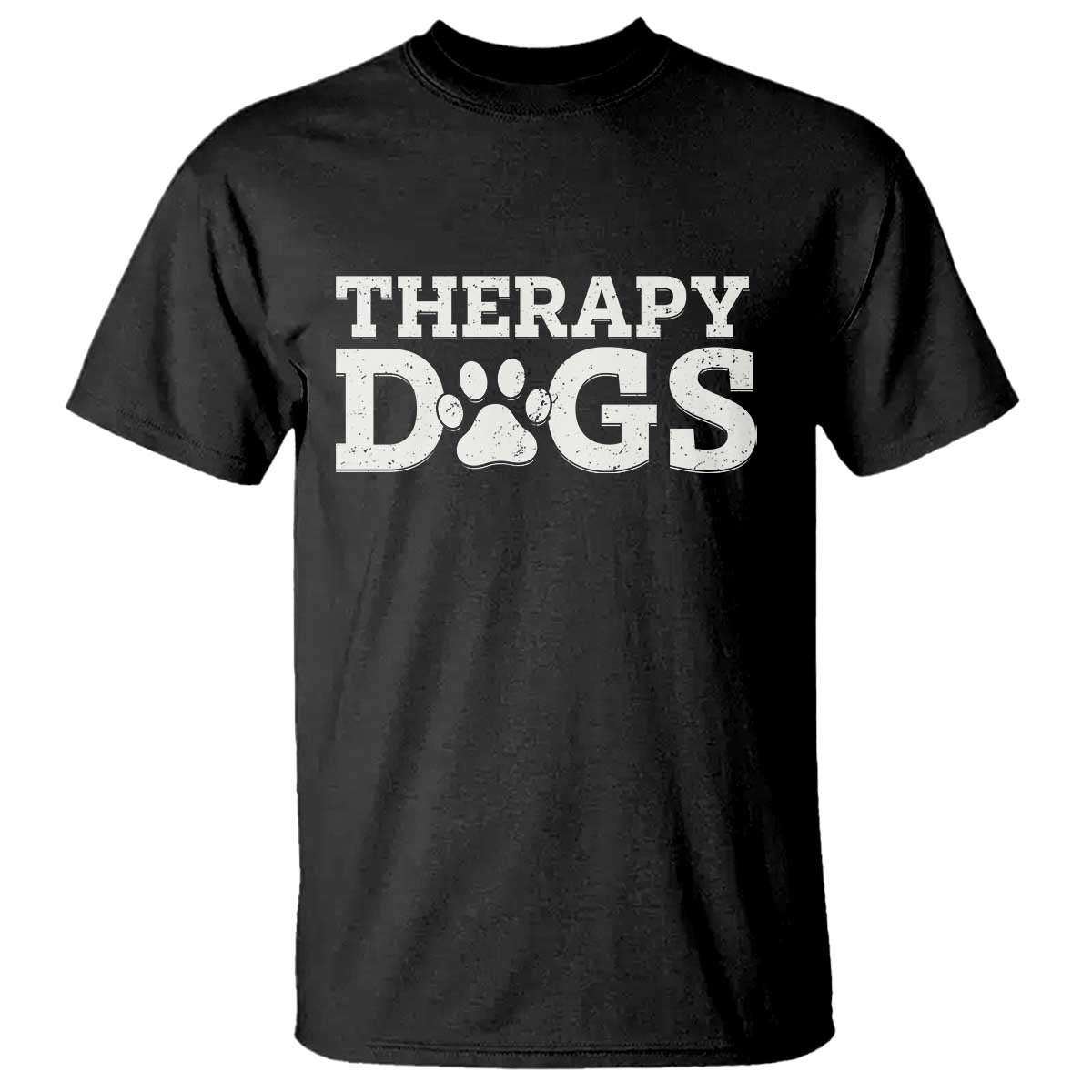 Therapy Dog T Shirt Classic Retro Varsity Vintage Pet Partners - Wonder Print Shop