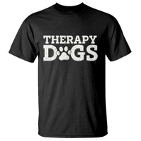 Therapy Dog T Shirt Classic Retro Varsity Vintage Pet Partners - Wonder Print Shop