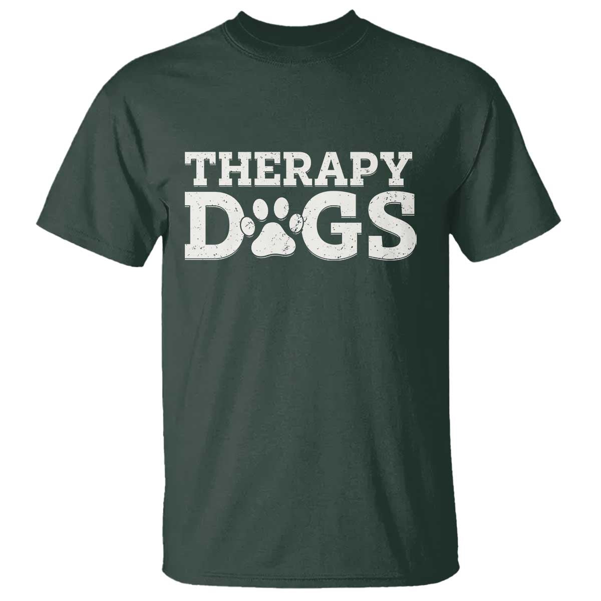 Therapy Dog T Shirt Classic Retro Varsity Vintage Pet Partners - Wonder Print Shop