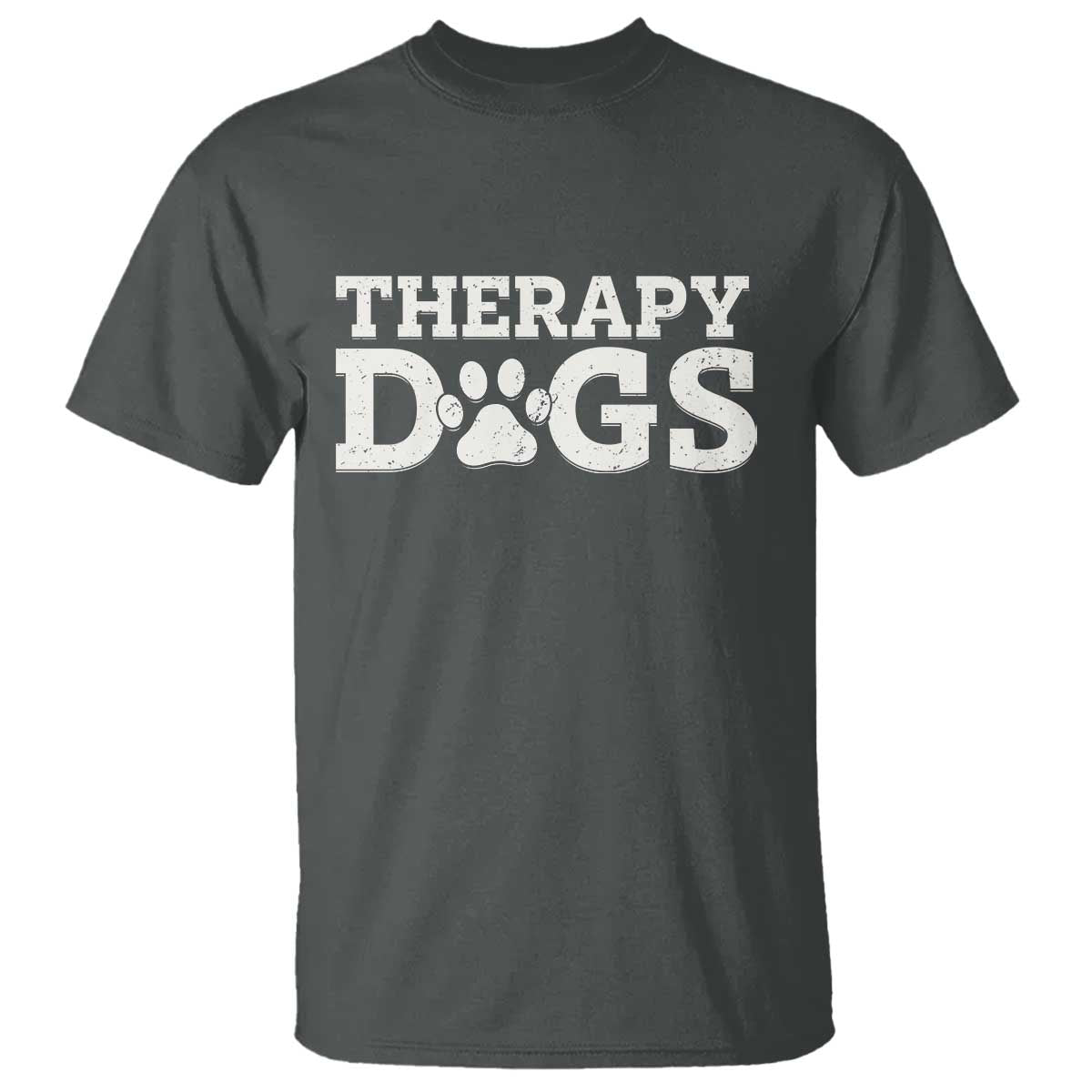 Therapy Dog T Shirt Classic Retro Varsity Vintage Pet Partners - Wonder Print Shop