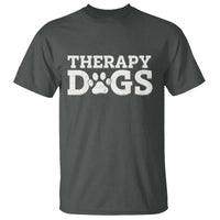 Therapy Dog T Shirt Classic Retro Varsity Vintage Pet Partners - Wonder Print Shop