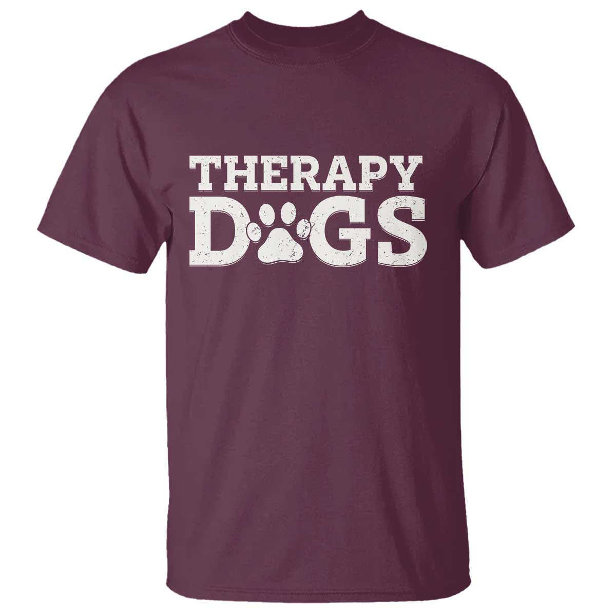 Therapy Dog T Shirt Classic Retro Varsity Vintage Pet Partners - Wonder Print Shop