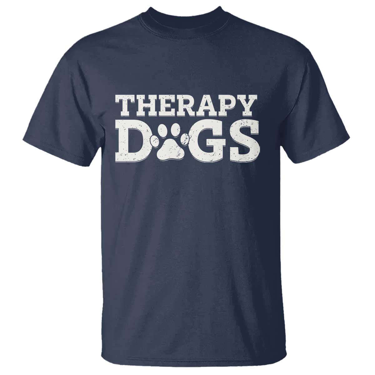 Therapy Dog T Shirt Classic Retro Varsity Vintage Pet Partners - Wonder Print Shop