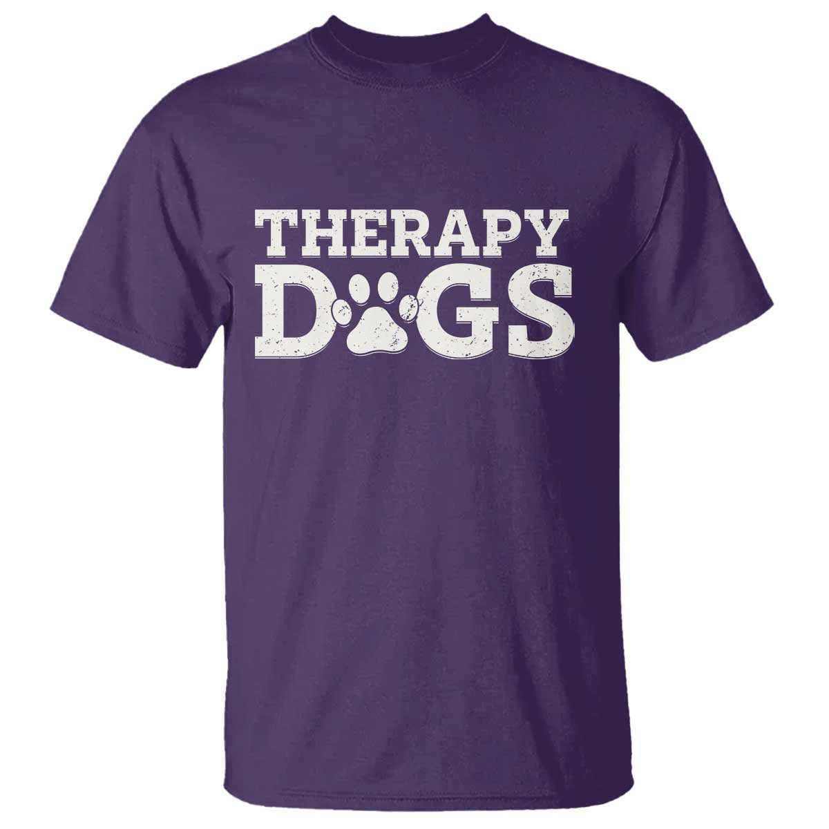 Therapy Dog T Shirt Classic Retro Varsity Vintage Pet Partners - Wonder Print Shop