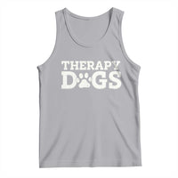 Therapy Dog Tank Top Classic Retro Varsity Vintage Pet Partners - Wonder Print Shop