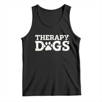 Therapy Dog Tank Top Classic Retro Varsity Vintage Pet Partners - Wonder Print Shop