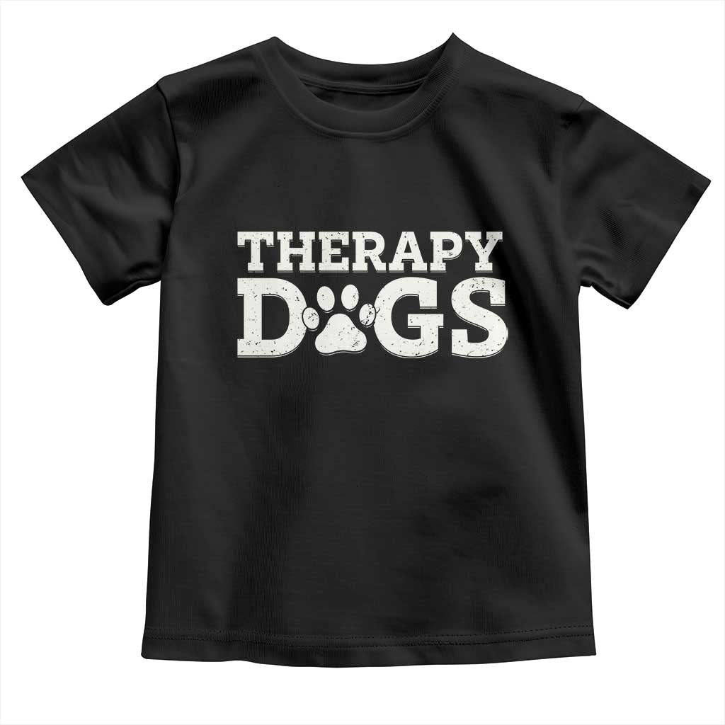 Therapy Dog Toddler T Shirt Classic Retro Varsity Vintage Pet Partners - Wonder Print Shop