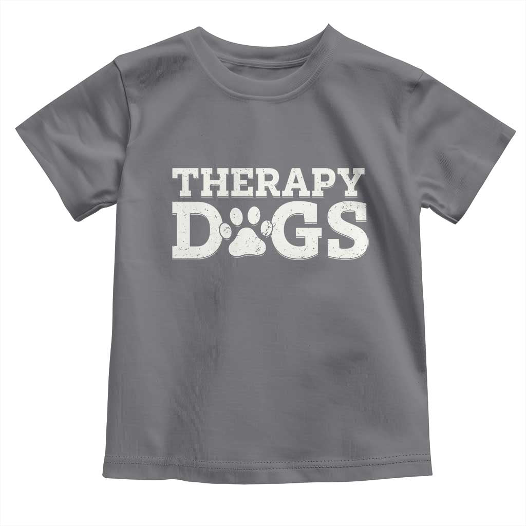 Therapy Dog Toddler T Shirt Classic Retro Varsity Vintage Pet Partners - Wonder Print Shop