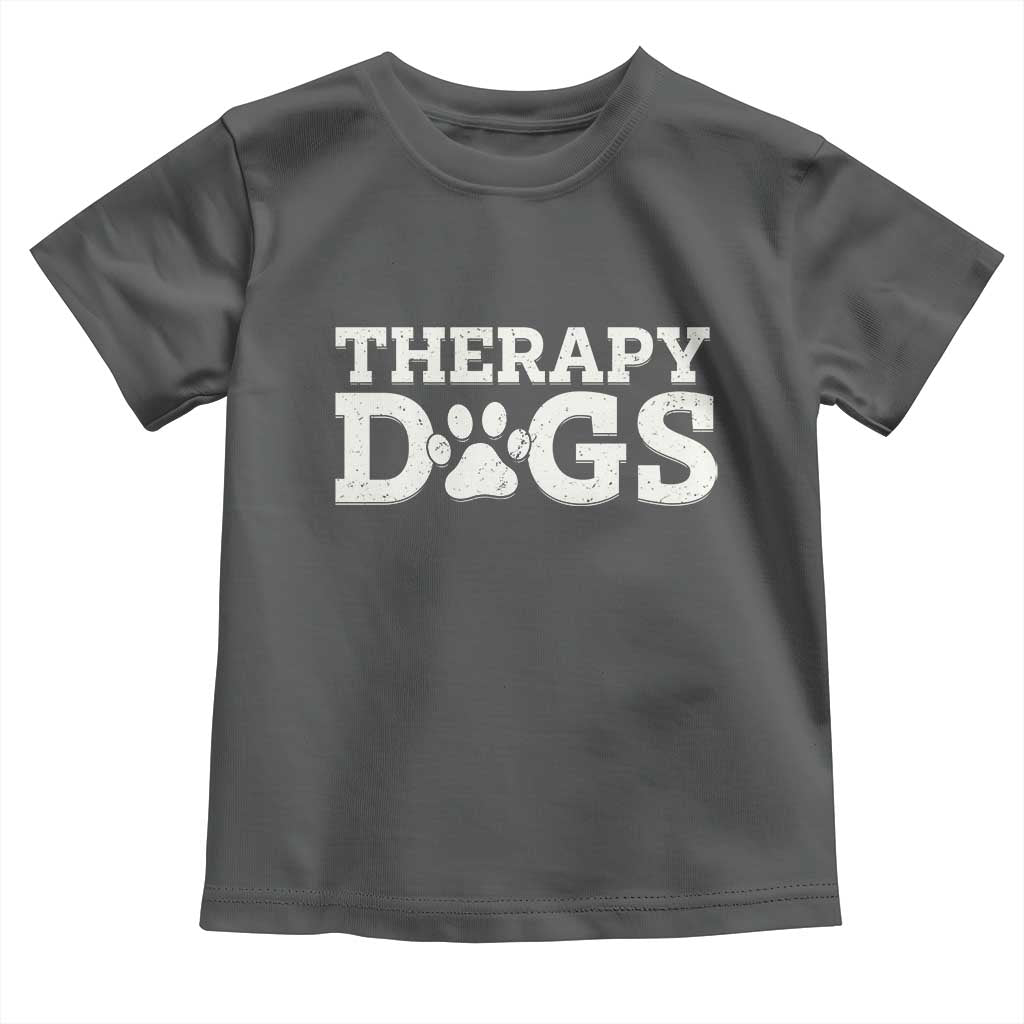 Therapy Dog Toddler T Shirt Classic Retro Varsity Vintage Pet Partners - Wonder Print Shop