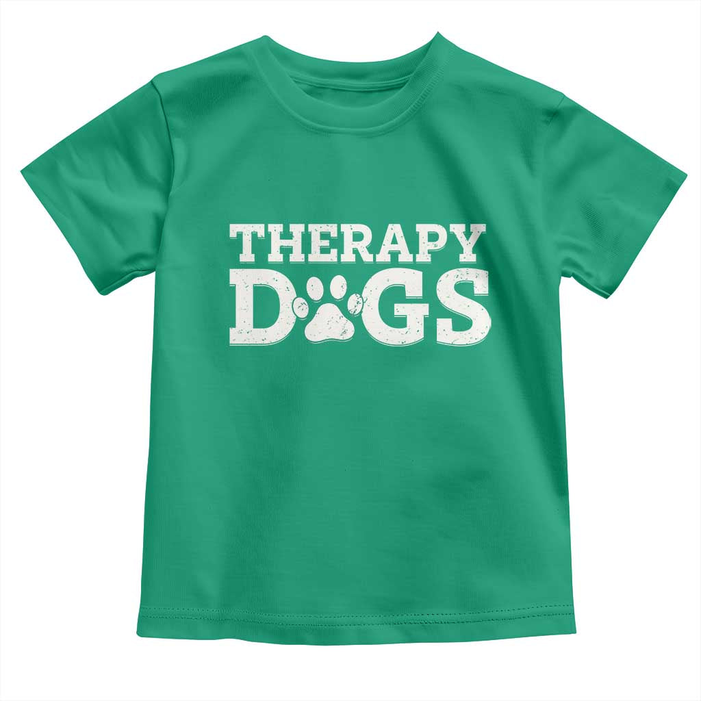 Therapy Dog Toddler T Shirt Classic Retro Varsity Vintage Pet Partners - Wonder Print Shop