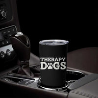 Therapy Dog Tumbler Cup Classic Retro Varsity Vintage Pet Partners - Wonder Print Shop
